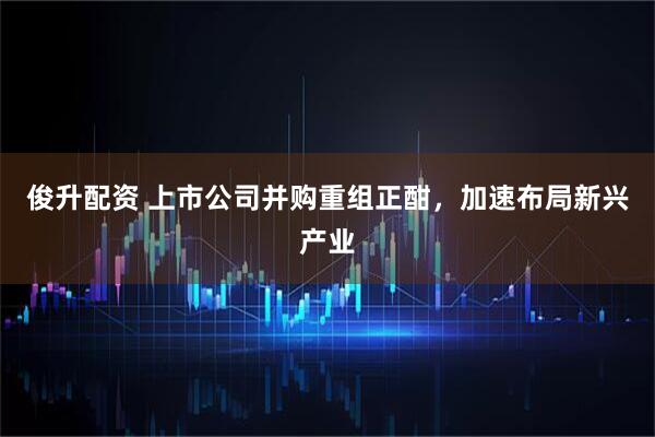 俊升配资 上市公司并购重组正酣，加速布局新兴产业